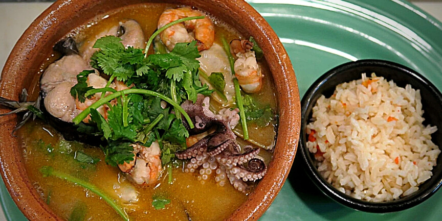 A delicious Mexican seafood stew that doubles as a perfect starter